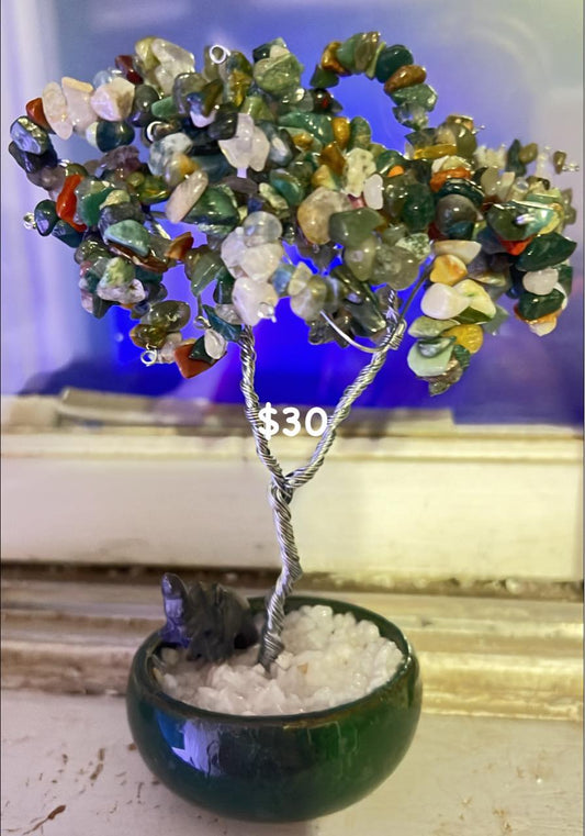 Green Jasper Tree